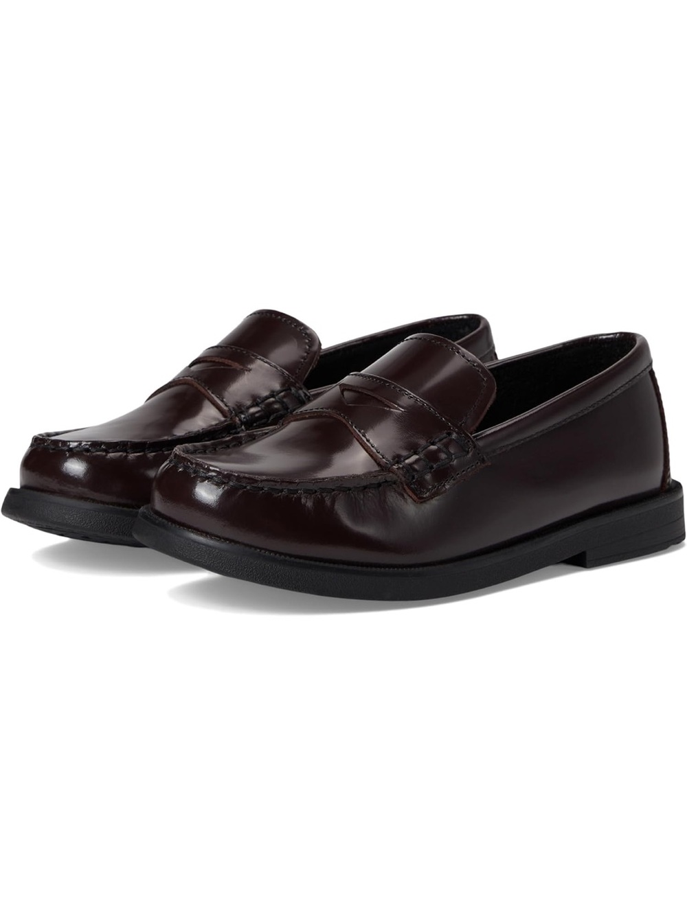 FLORSHEIM•boys burgundy croquet penny loafer 3.5W NIB